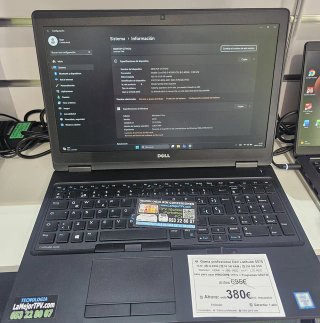 Portátil Dell Latitude 5570 i5 RAM 16GB SSD 256GB
