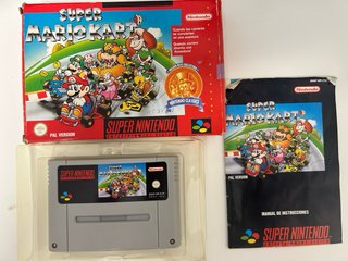 Super Mario Kart Nintendo SNES PAL