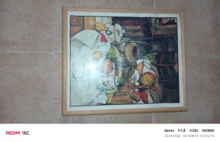 Cuadro bodegón madera