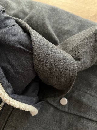Cazadora Bomber ZARA Gris Estilo Aviador