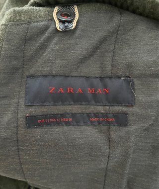Cazadora Bomber ZARA Gris Estilo Aviador