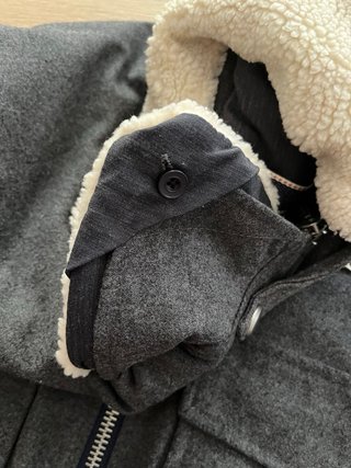 Cazadora Bomber ZARA Gris Estilo Aviador
