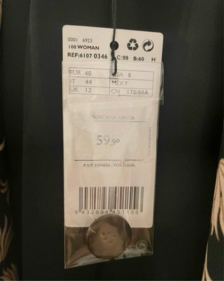 Americana Mango Mujer Estampada