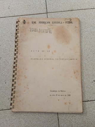 Acta federación española de fútbol 1980