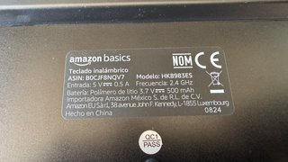 Teclado y Ratón Inalámbrico Amazon Basics HK8