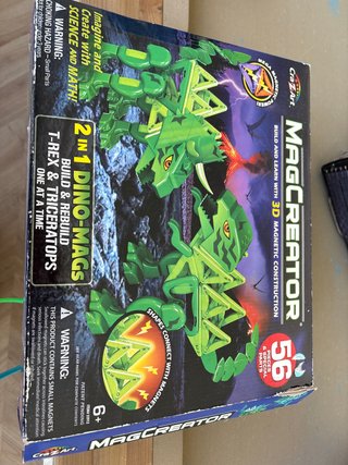 MAGCREATOR 2 en 1 T-Rex y Triceratops