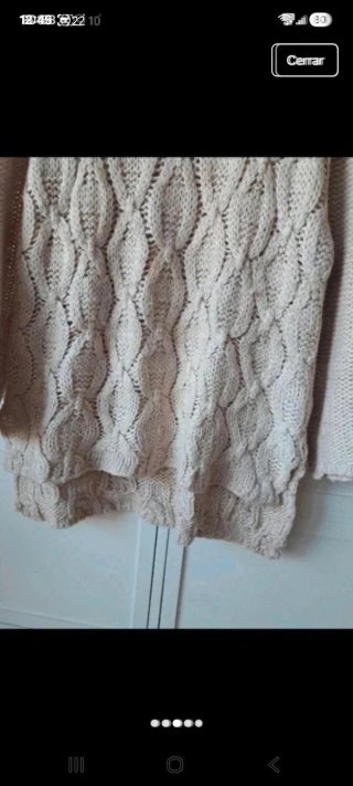 Jersey de ochos beige talla M