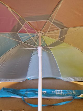 Aktive 62221 - Sombrilla de playa grande 200 cm