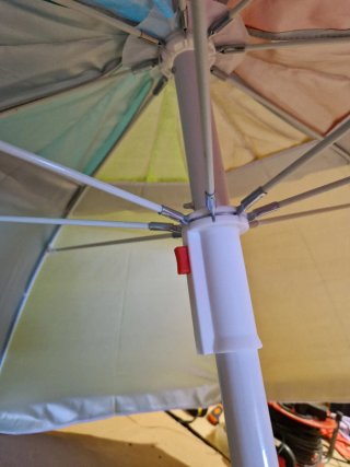 Aktive 62221 - Sombrilla de playa grande 200 cm