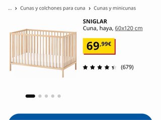 Cuna madera Ikea Sniglar