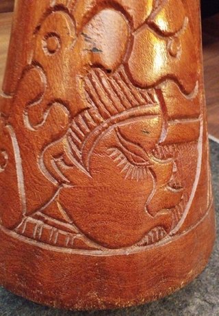 Djembé Africano Artesanal Tallado
