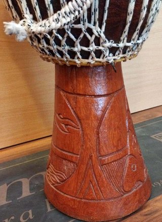 Djembé Africano Artesanal Tallado