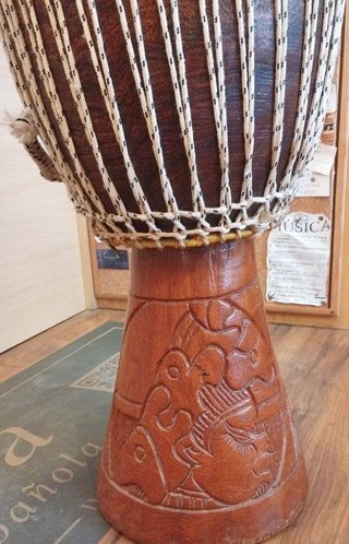 Djembé Africano Artesanal Tallado