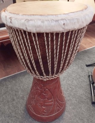 Djembé Africano Artesanal Tallado