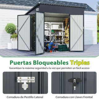 Caseta Cobertizo de Almacenamiento de Jardín