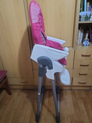Trona para Bebé con Funda Rosa