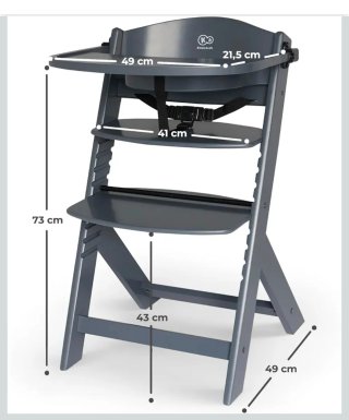 Trona de Madera Kinderkraft ENOCK nueva  gris azul
