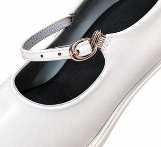 Nuevos Zapatos Mary Jane Blancos. Tacones 13cm