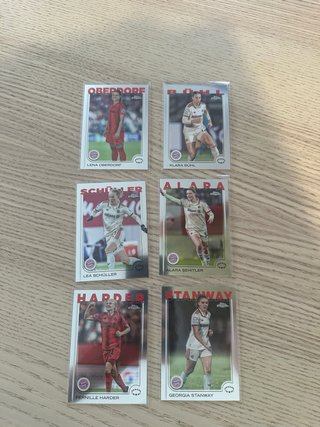 Lote Cartas Topps Chrome UWCL FC Bayern