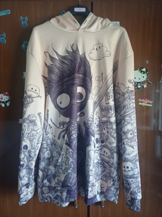 Sudadera con Capucha Estampada de hombre Talla XL