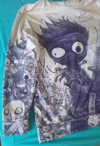 Sudadera con Capucha Estampada de hombre Talla XL