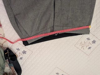 Pantalones Zara Gris Talla L