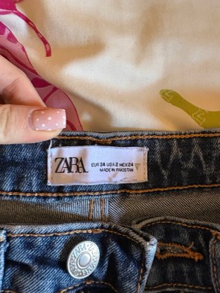 Pantalón vaquero campana azul