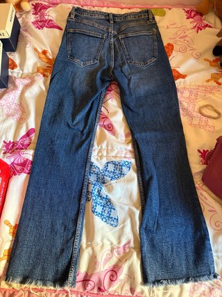 Pantalón vaquero campana azul