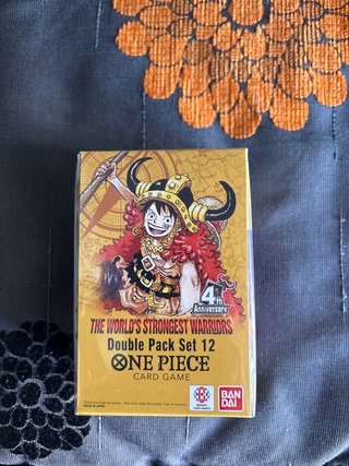 One Piece Double Pack Set 12 Card Game sealed