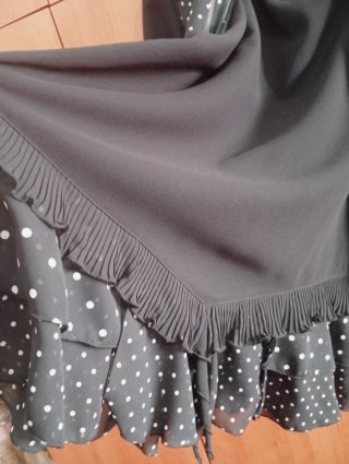 Conjunto de Fiesta Negro con Lunares