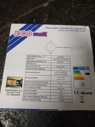 2 Plafones LED Redondos Eco Max