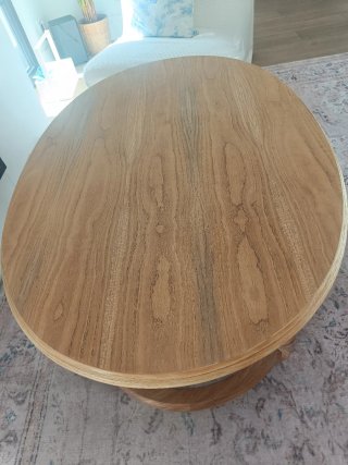 Mesa centro vintage madera restaurada