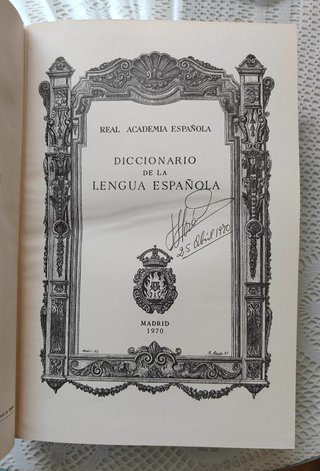 Diccionario de la Lengua Española. RAE de 1970