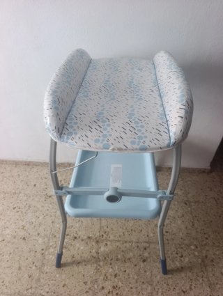 Bañera cambiador bebé azul marca chicco