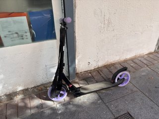 Patinete Urbano Plegable Negro y Lila