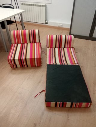 2 Sillones Cama Plegables