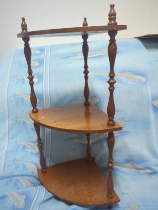 Estantería Esquinera Madera Marrón