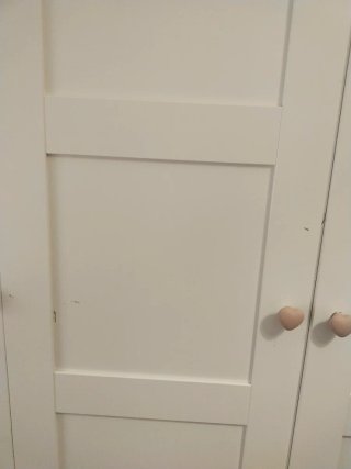 Puertas de armario Ikea blanca sin tirador