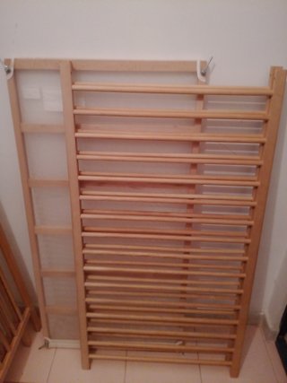 Cuna madera Sniglar + colchón espuma Skönast IKEA