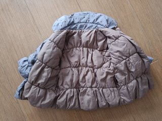 Lote chaquetas bebé coral y gris con topos