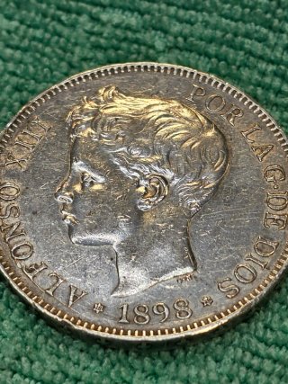 Alfonso XIII 1898 Moneda Plata