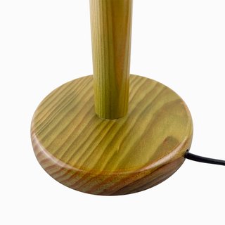 Lámpara de mesa plisada años 80