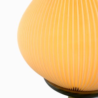 Lámpara de mesa plisada años 80