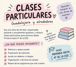 CLASES PARTICULARES – GUADALAJARA Y ALREDEDORES