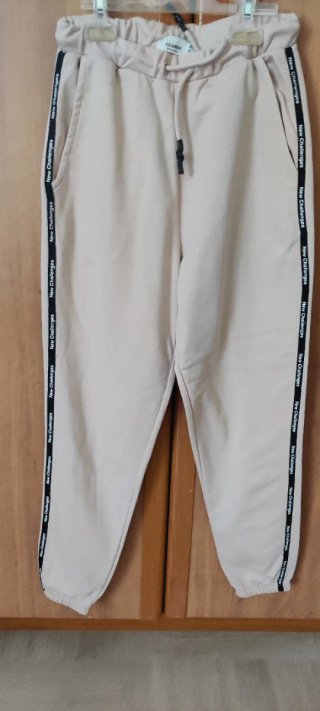 Pantalón Chándal Pull&Bear Beige Talla M