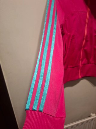 Chaqueta Adidas Rosa y Turquesa