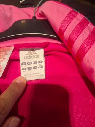 Chaqueta Adidas Rosa y Turquesa