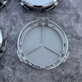 4 tapabujes Mercedes Benz 75mm gris estrella nuevo