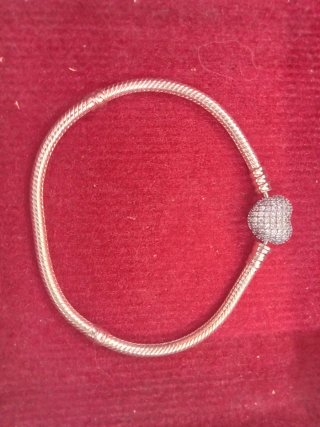 Pulsera Pandora Moments Cierre Corazón Pavé