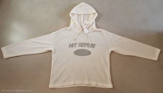 Sudadera con capucha Zara blanca